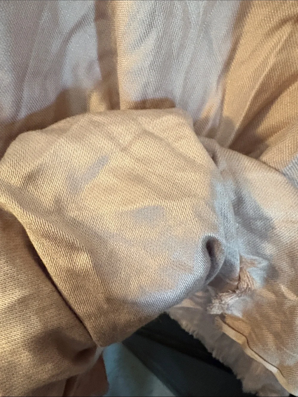 INC International Concepts Light Beige Draped Wrap Scarf